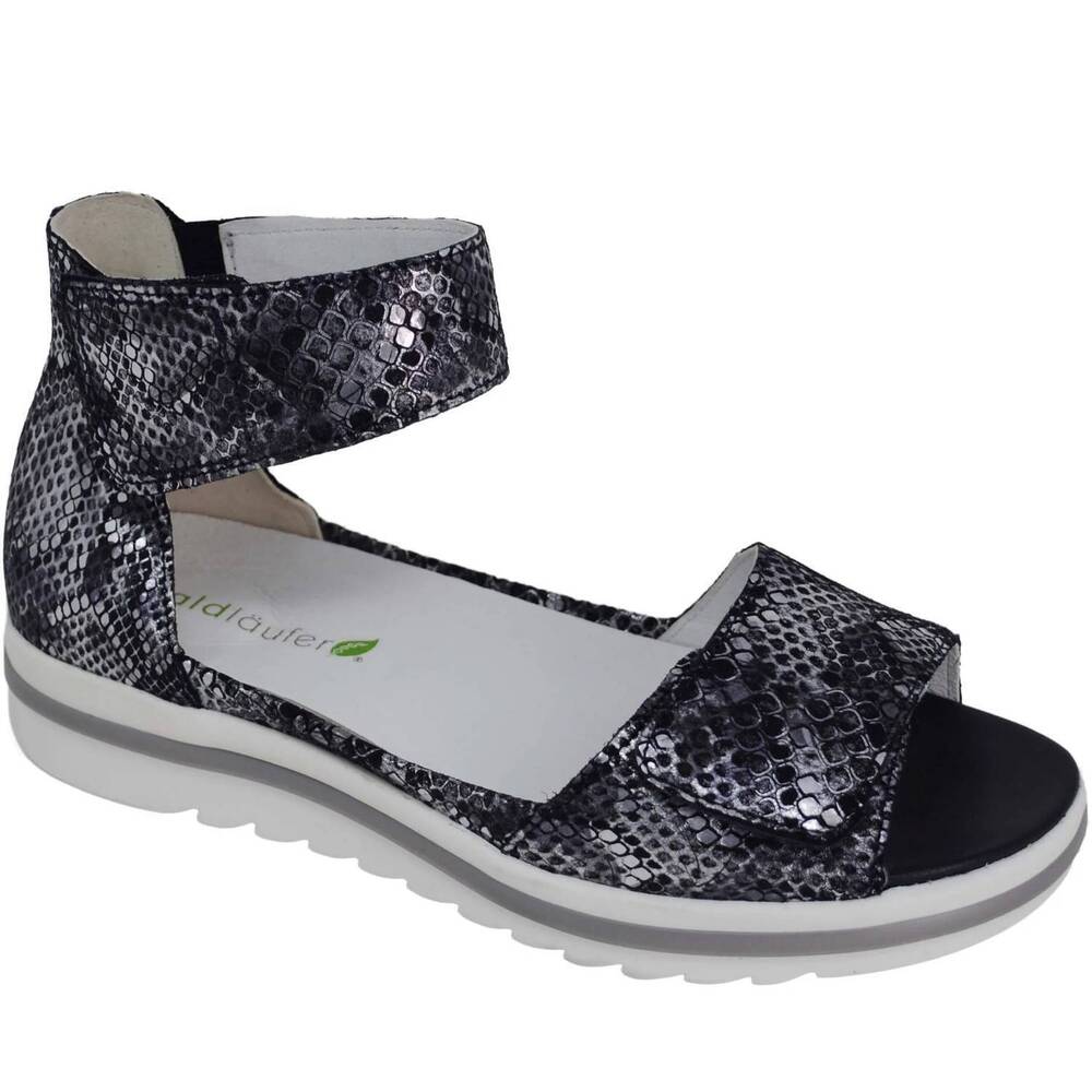 NEW WALDLAUFER women's marigold ankle strap sandal in marine